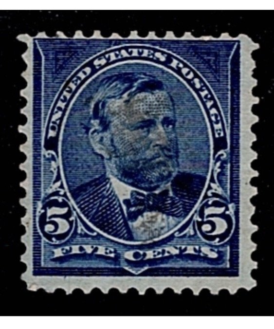 US Scott # 281 unused M/H 5 cent stamp APEX Certification photo 2