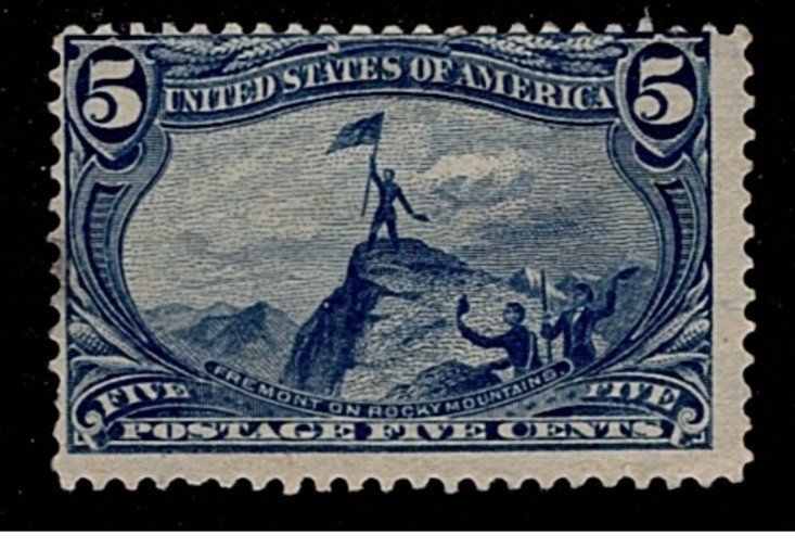 US Stamp 1898 Scott # 288 Unused APEX Certificate photo 2