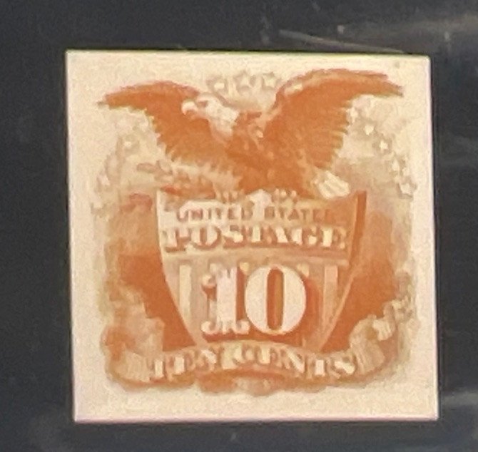 USA Scott # 116P4 10 Cent Yellow Stamp PSE Certificate Grade 80 NGAI photo 4