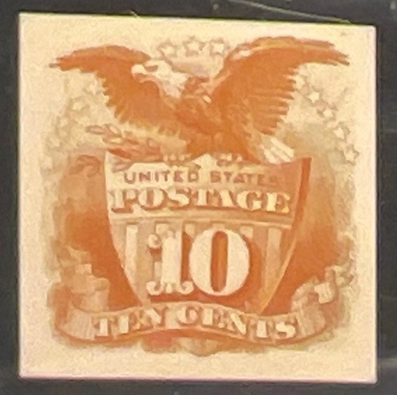 USA Scott # 116P4 10 Cent Yellow Stamp PSE Certificate Grade 80 NGAI photo 5