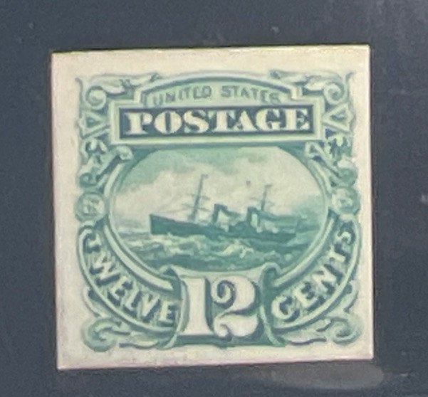 USA Scott # 117P4 12 Cent Stamp PSE Certificate NGAI Grade 75 photo 4