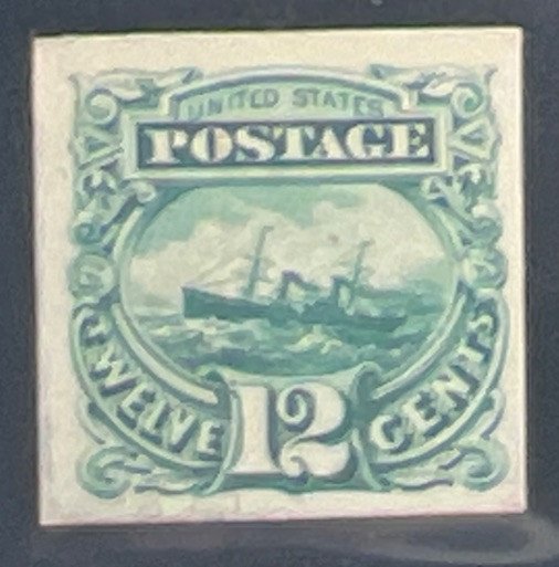 USA Scott # 117P4 12 Cent Stamp PSE Certificate NGAI Grade 75 photo 5