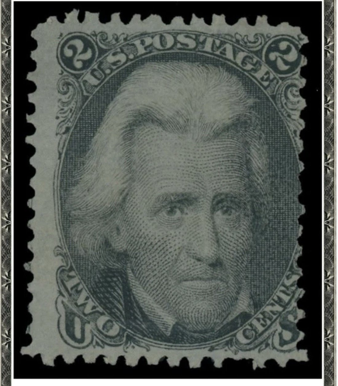USA Scott # 73 Used 2 Cent Black PSE Certificate NGAI photo 2