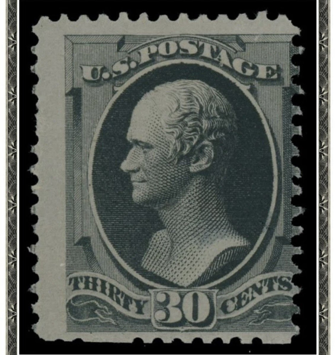 USA Scott # 190 Stamp 30 Cent Full Black PSE Certificate photo 2
