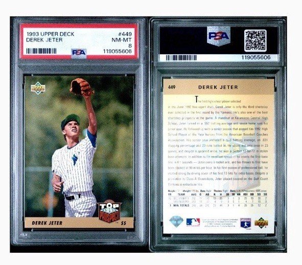 1993 UPPER DECK DEREK JETER #449 NM-MT 8 photo 3