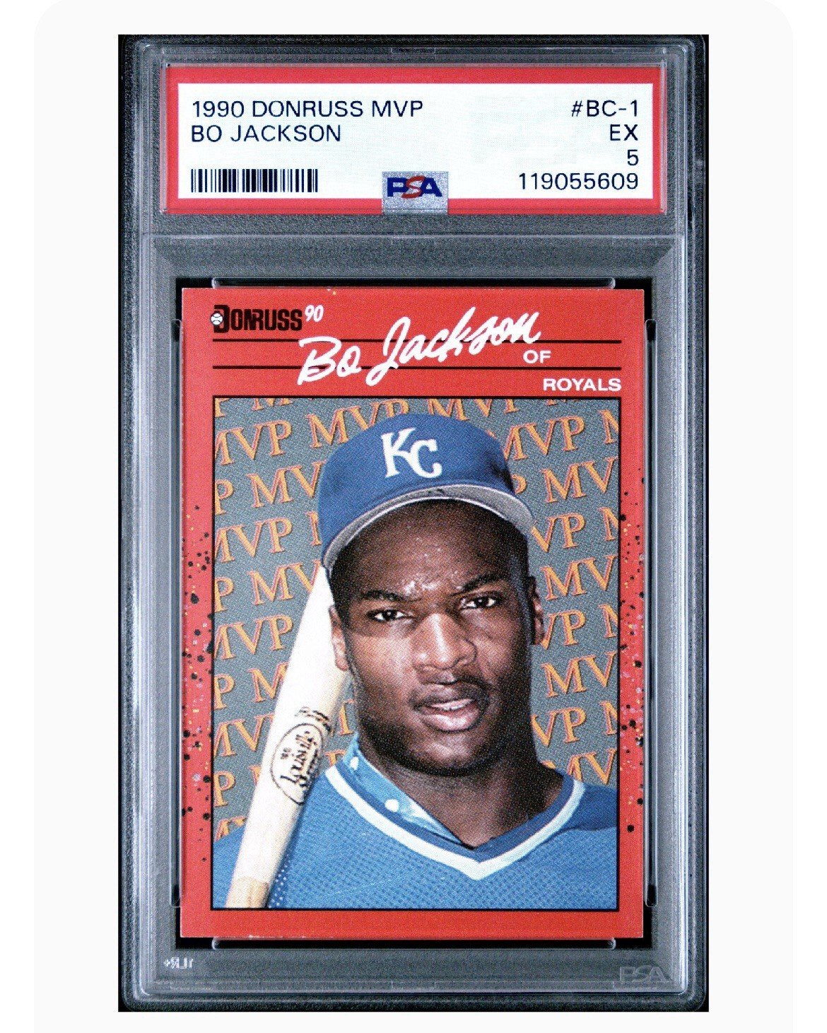 1990 DONRUSS MVP BO JACKSON P8A #BC-1 EX 5