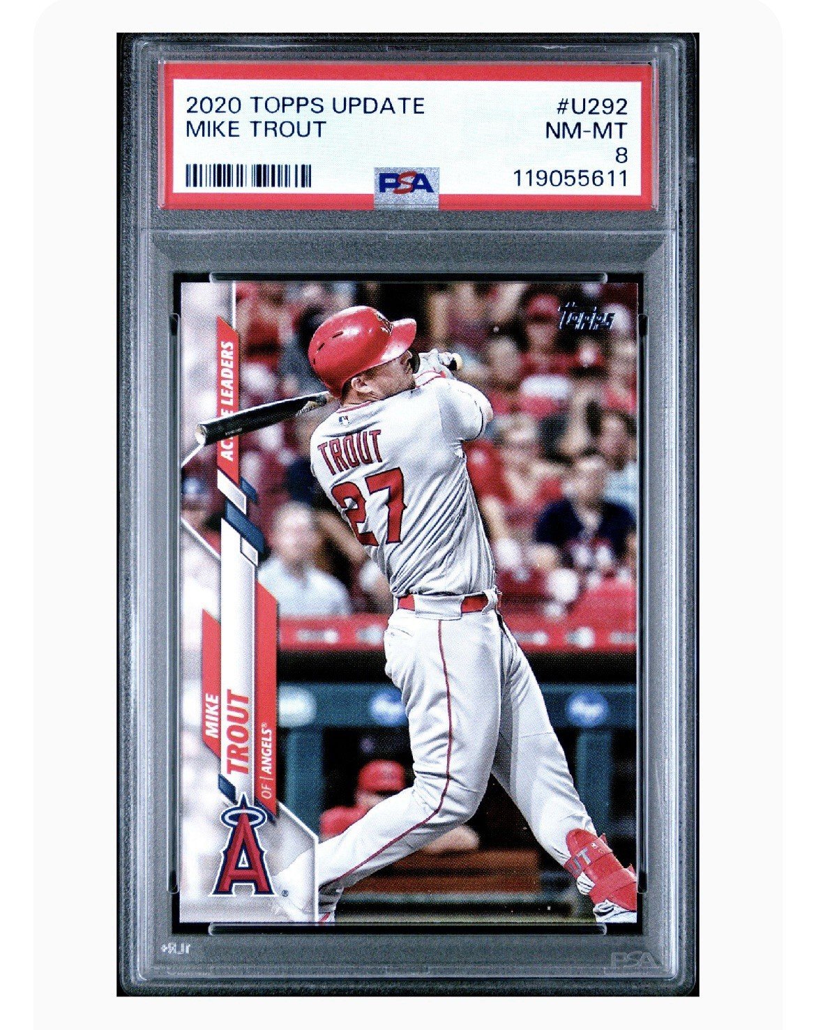 2020 TOPPS UPDATE MIKE TROUT PSA #U292 NM-MT 8
