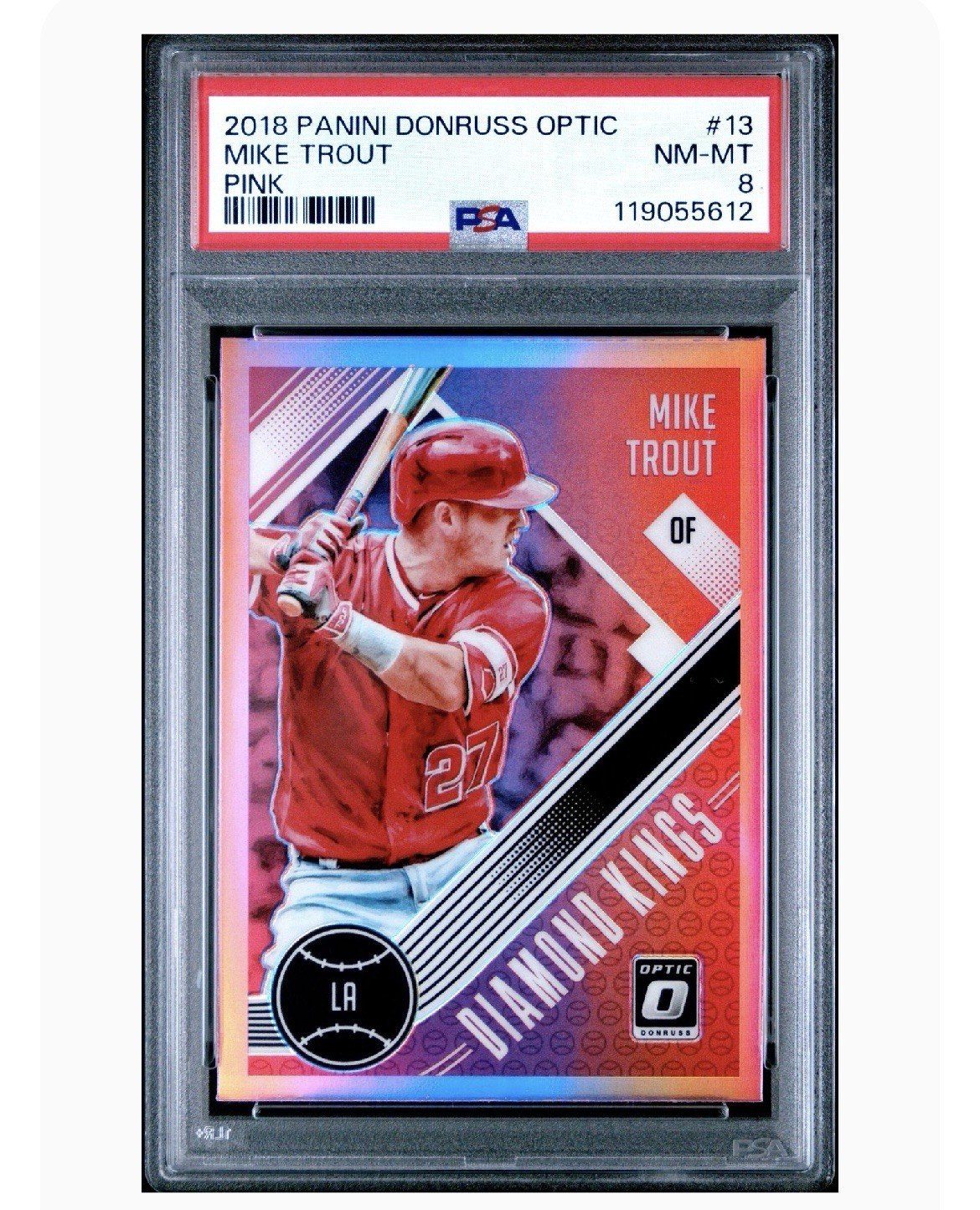 2018 PANINI DONRUSS OPTIC MIKE TROUT PINK #13 NM-MT 8