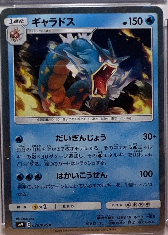 CGC 10 Pristine Gyarados 028/095 Japanese Holo  Tag Bolt 2018 photo 2