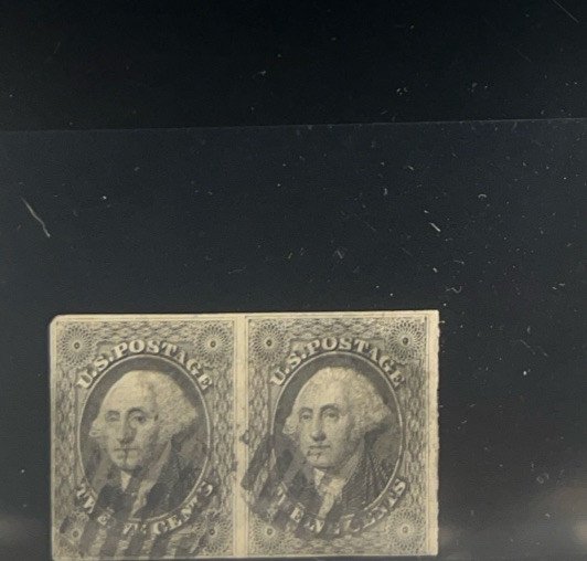 USA Stamps Scott #17 PR 12c Washington Used PSE Certification photo 2