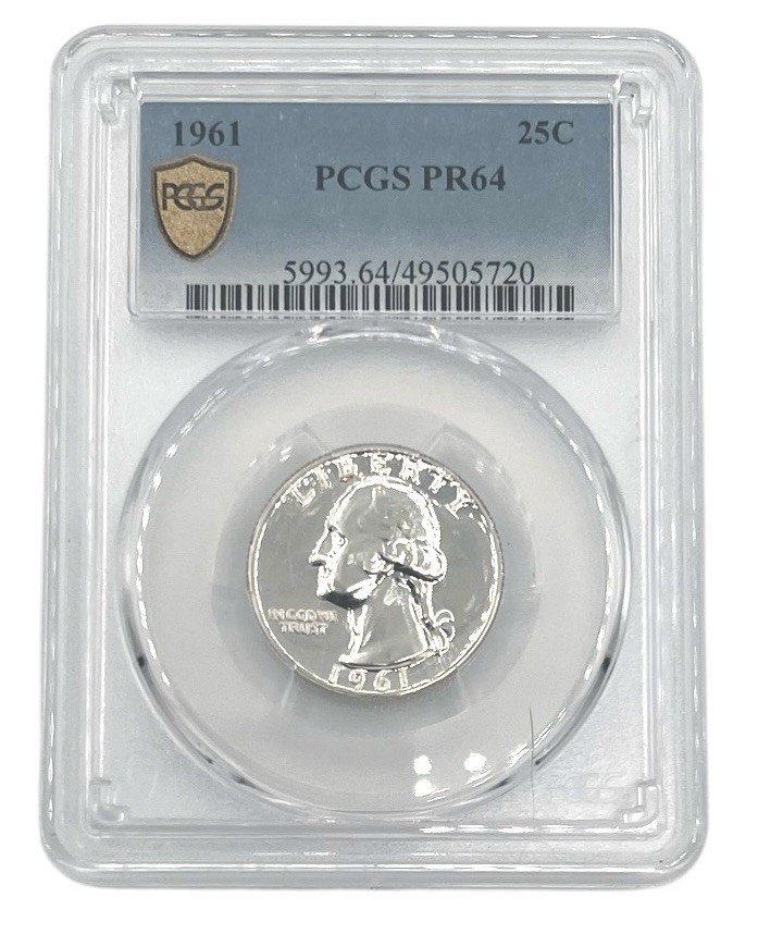 1961 Washington Quarter PCGS PR64 Proof Silver 25C