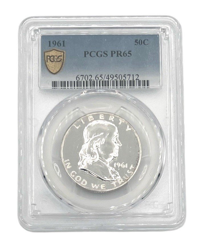 1961 Franklin Half Dollar PCGS PR65 Proof 50C