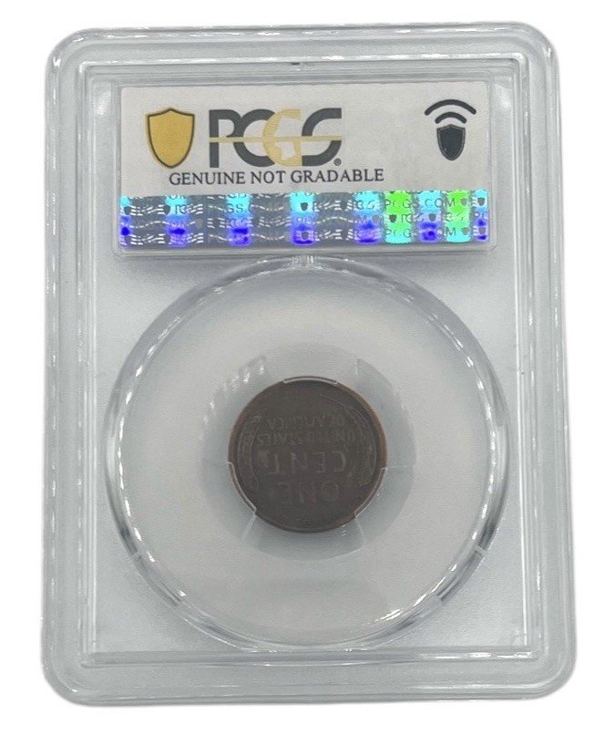 1909 VDB Lincoln Cent PCGS Genuine Residue VF Details Coin photo 2