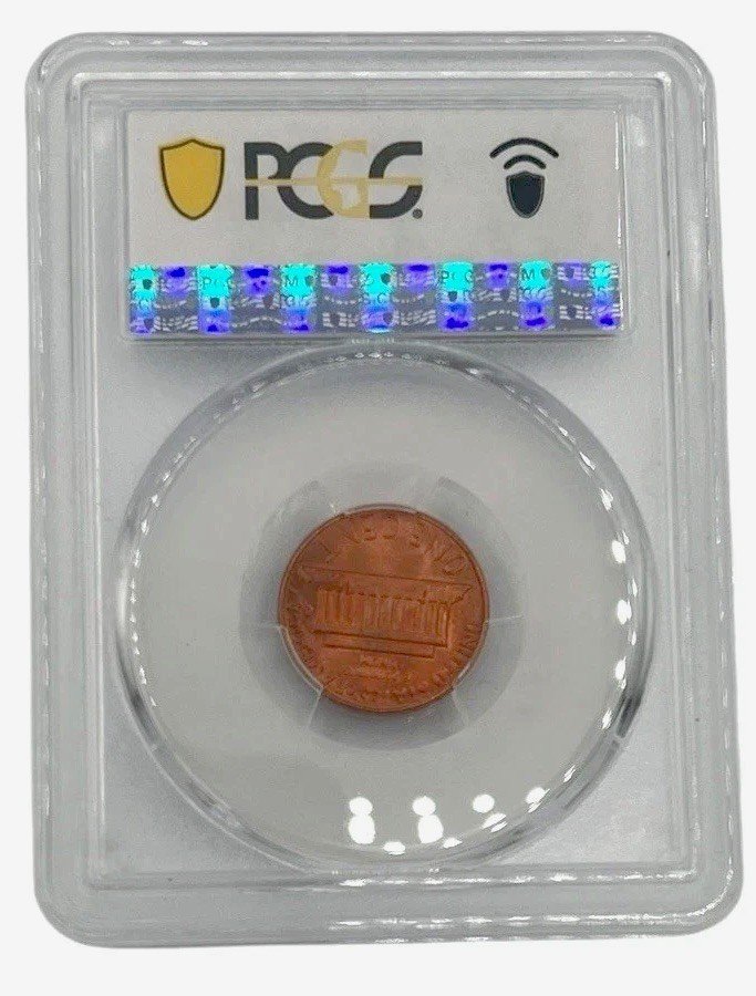 1982 Lincoln Cent Zinc Large Date PCGS MS65RD Red Brilliant Uncirculated photo 2
