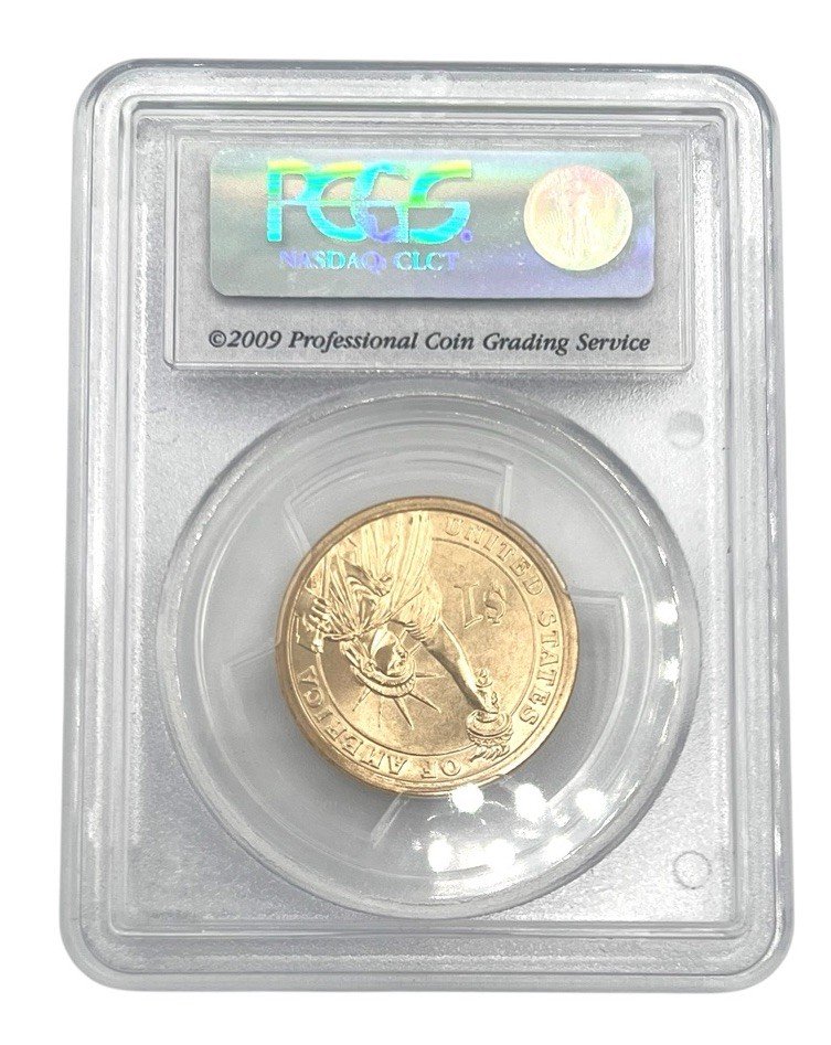 2008-P Andrew Jackson Presidential Dollar PCGS MS68 Satin Finish Pos A photo 2