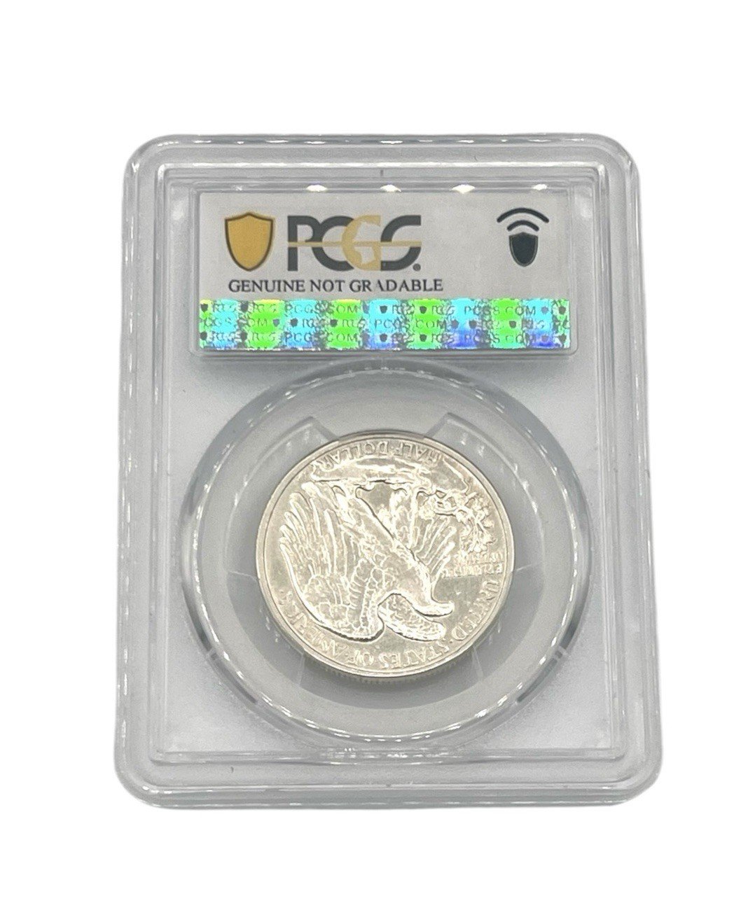 1939-D Walking Liberty Half Dollar PCGS Genuine Cleaned AU Detail Silver 50C photo 2