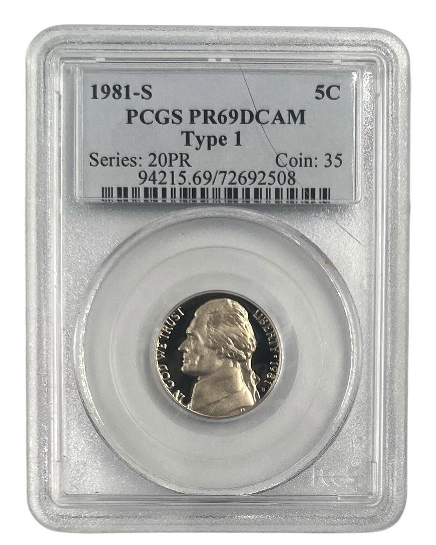 1981-S Type 1 Jefferson Nickel PCGS PR69DCAM Proof