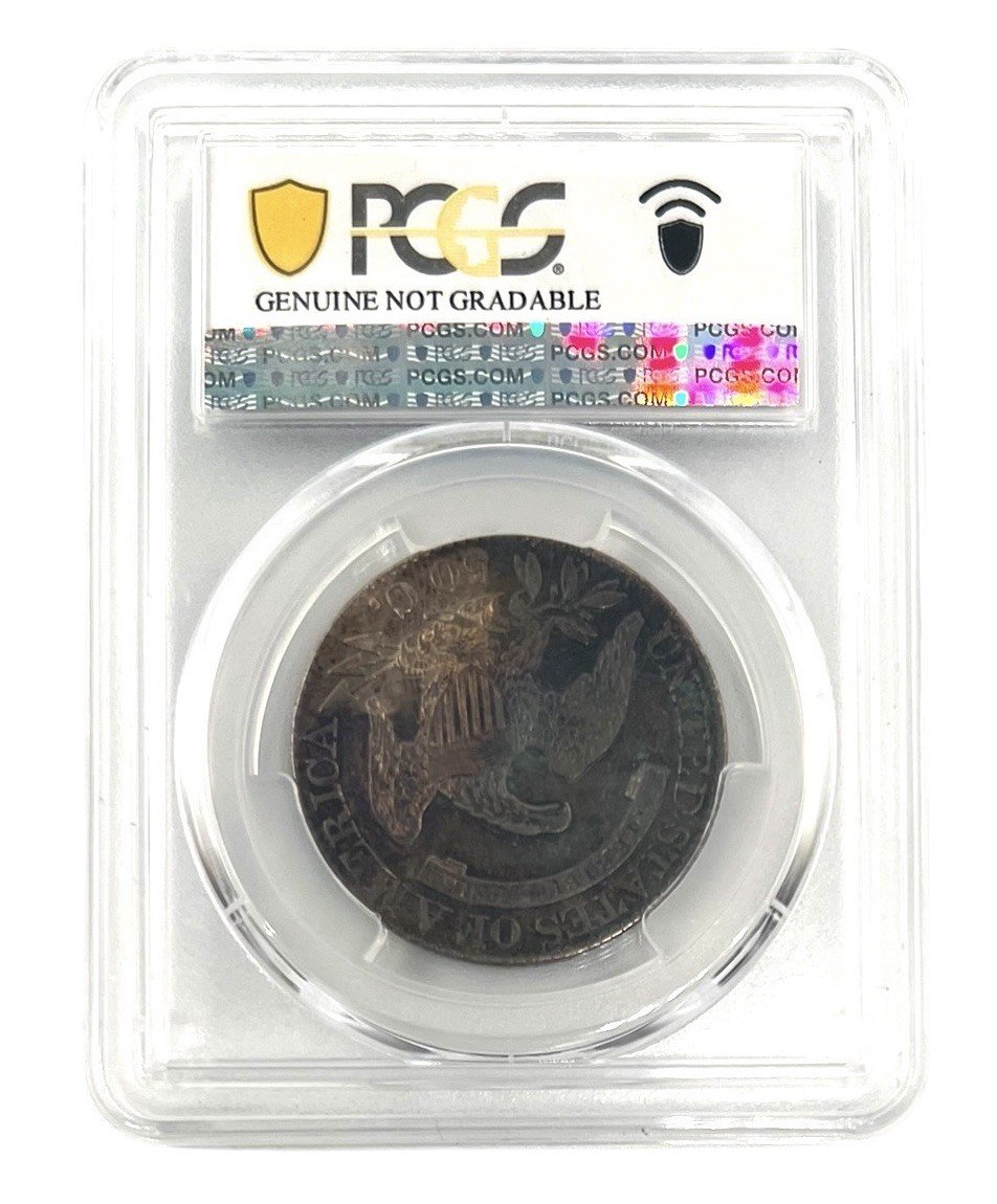 1826 Capped Bust Half Dollar PCGS Genuine XF Details Questionable Color photo 2