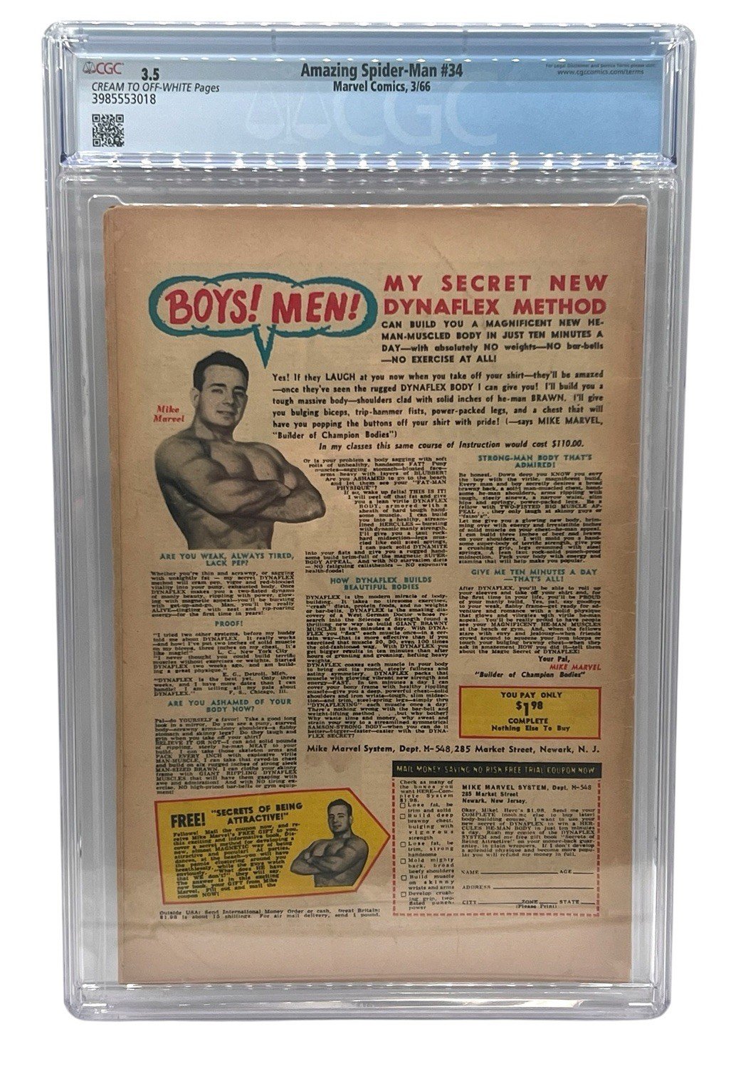 Amazing Spider-Man #34 CGC 3.5 1966 Kraven Appearance Marvel photo 2