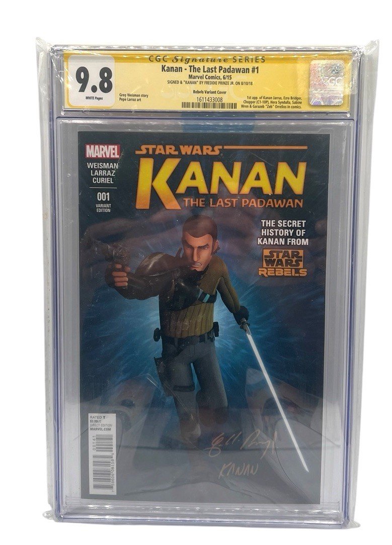 Star Wars Kanan Last Padawan #1 CGC 9.8 SS Freddie Prinze Jr Variant