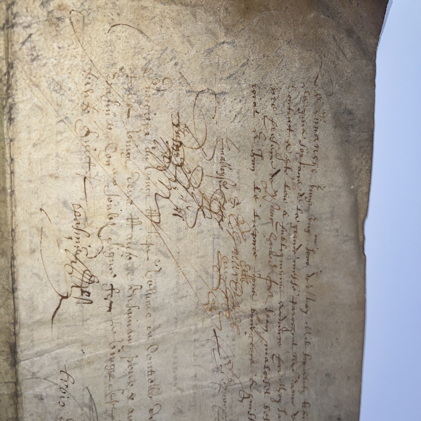 C1684 French Notarial Manuscript Contract Signed Legal Document photo 10