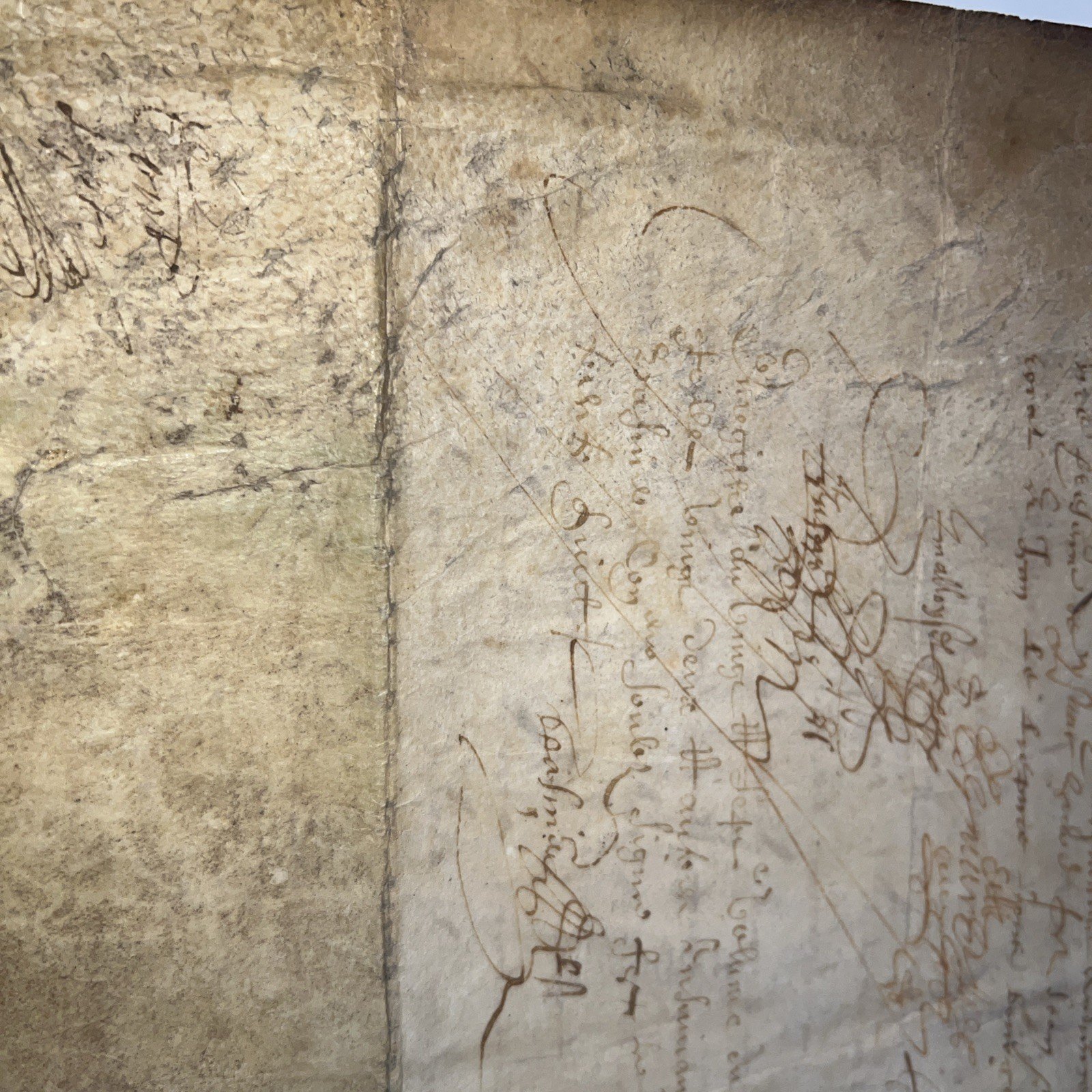 C1684 French Notarial Manuscript Contract Signed Legal Document photo 13