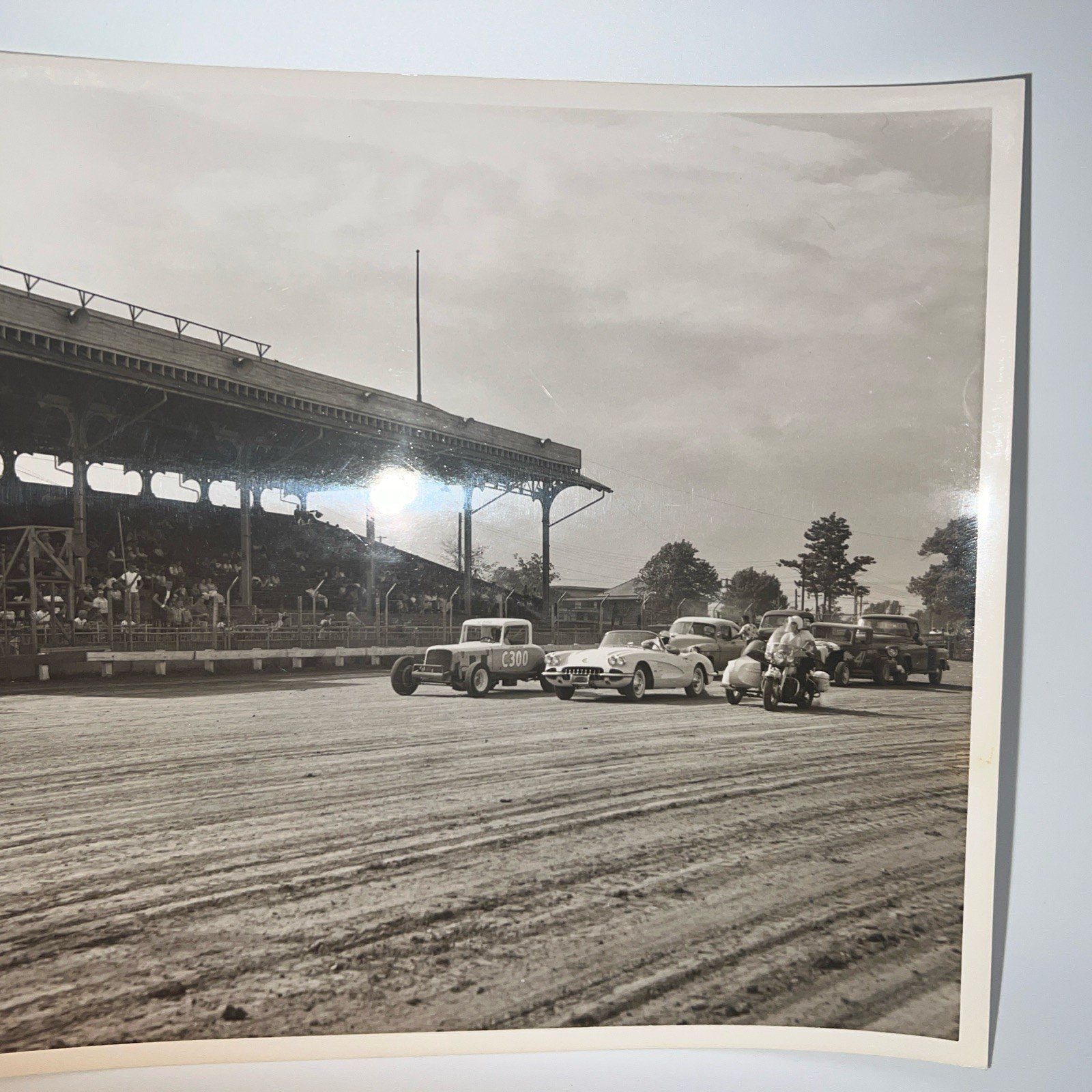 1958 Dirt Track Racing Photo & Original Negative C300 Car Smith Photos # 1053 photo 2