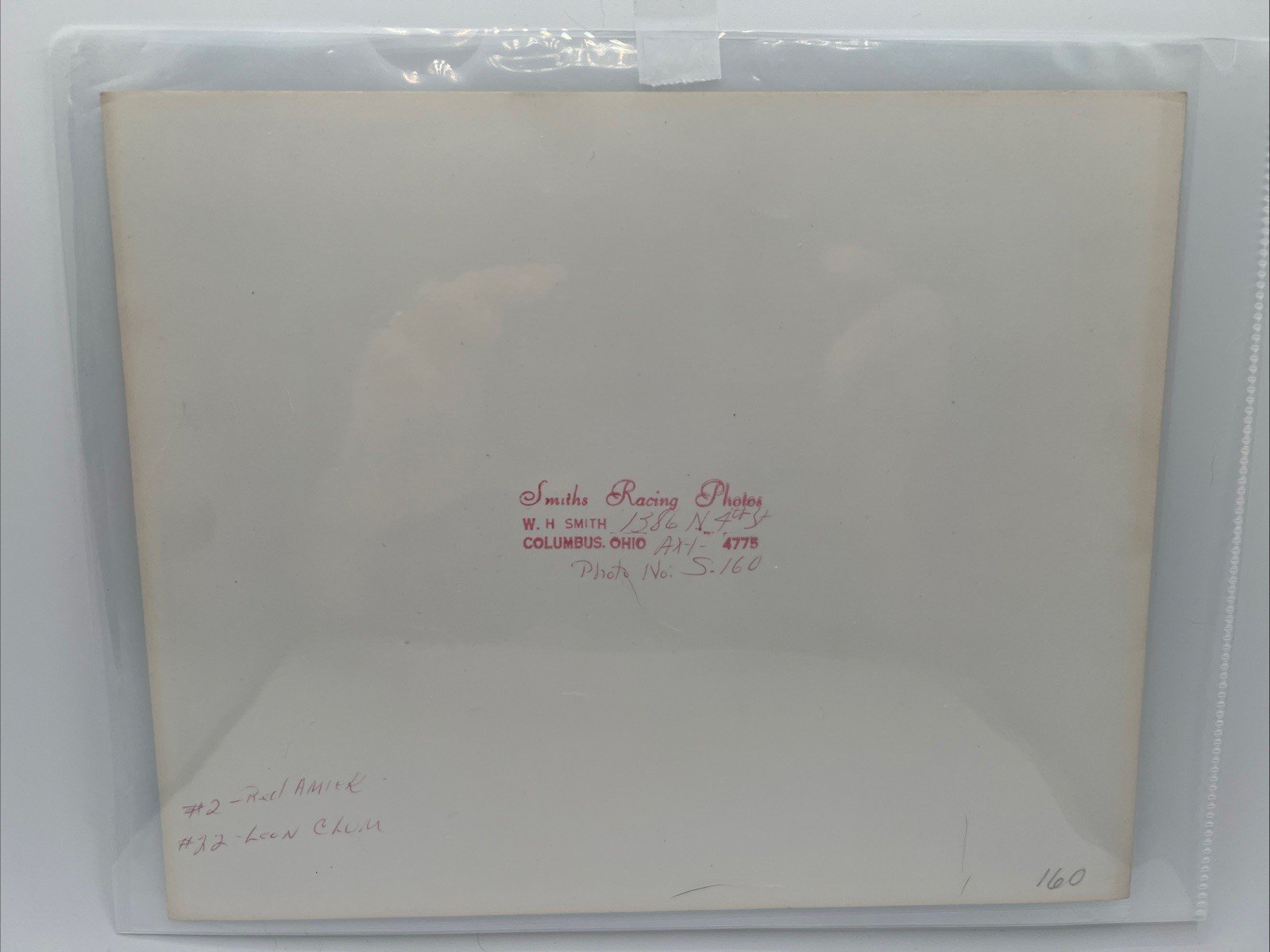 1957 Powell Ohio Dirt Track Race Photo Red Amick #2 Lefty Clum #22   # 1057 photo 6