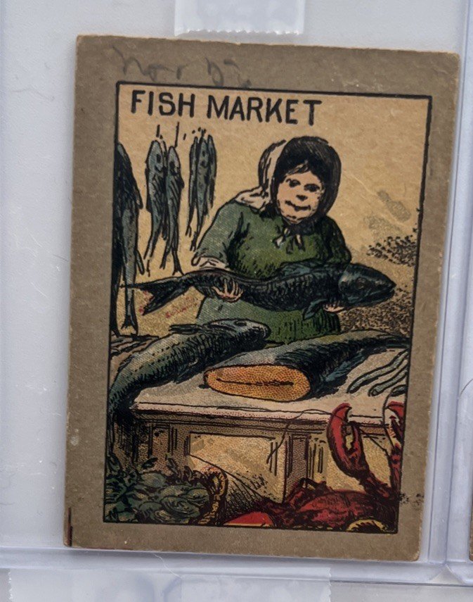 Antique Occupation Trade Card Lot Fish Market Grocery Bakery Hardware 5 photo 3