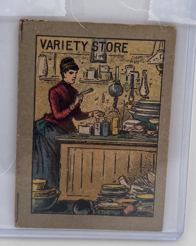 Antique Occupation Trade Card Lot Fish Market Grocery Bakery Hardware 5 photo 5