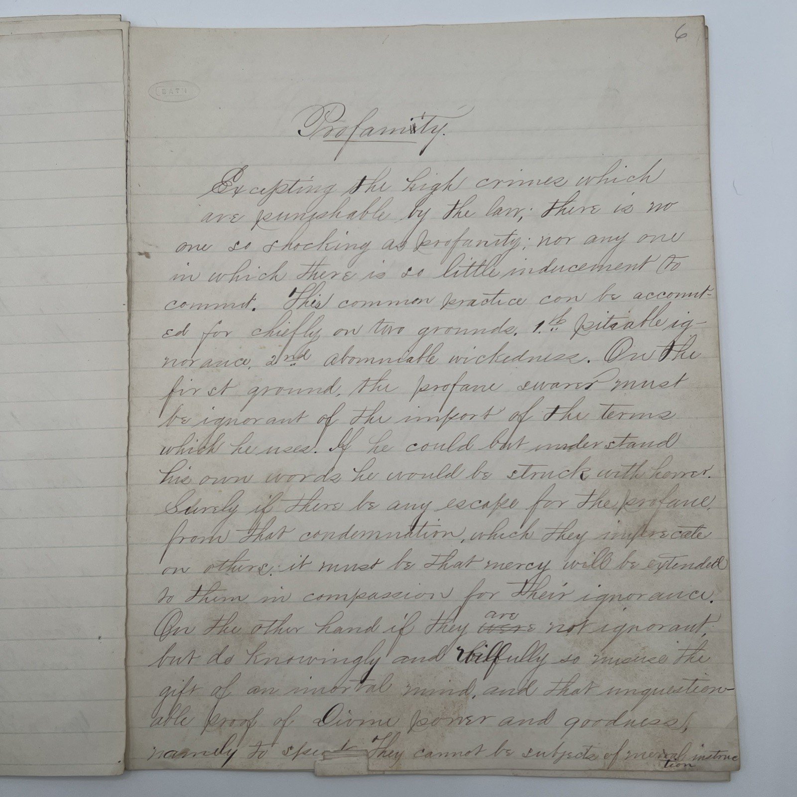 Rare 1870 The Ventilator Handwritten Wyoming Seminary Manuscript Newspaper #1062 photo 6