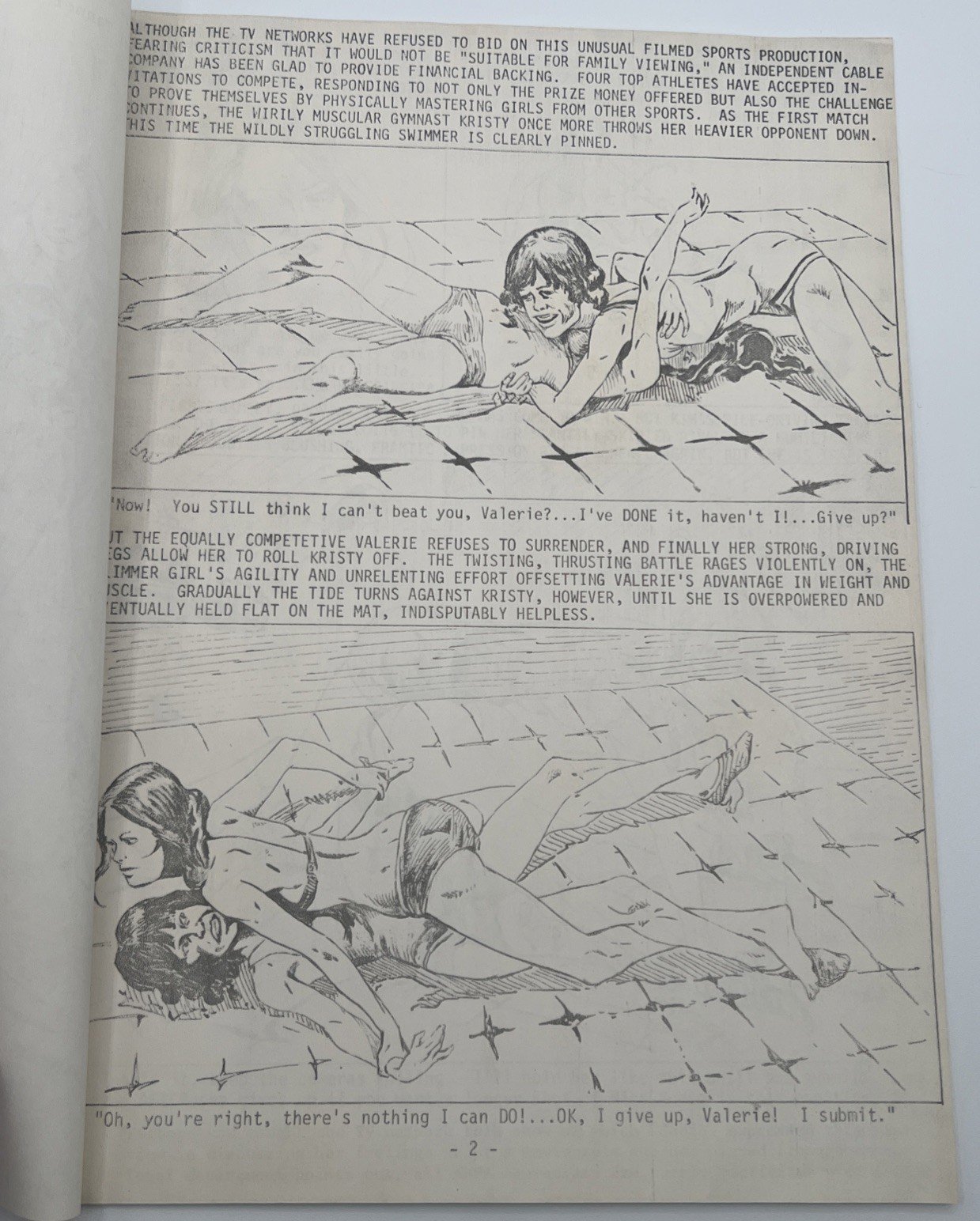 1981 AHPA Battle of the Women’s Sports Stars #WB-7 Bruce Conklin Comic photo 2