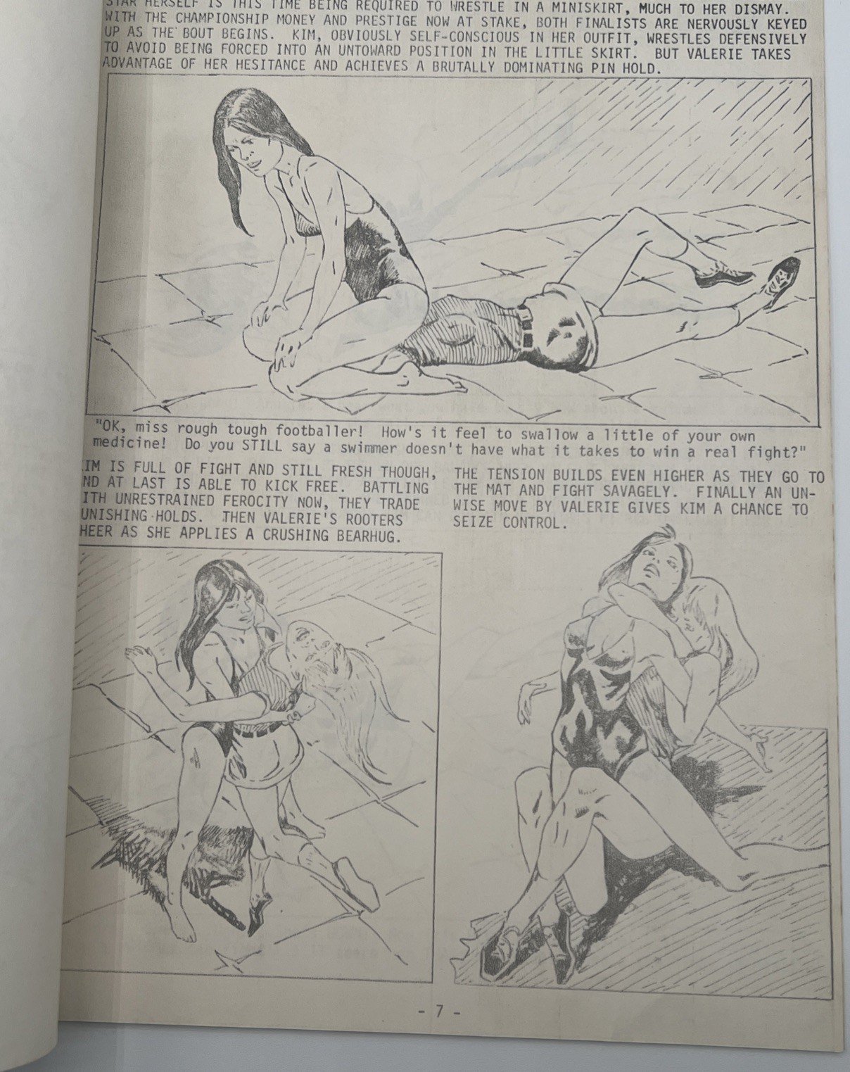 1981 AHPA Battle of the Women’s Sports Stars #WB-7 Bruce Conklin Comic photo 7