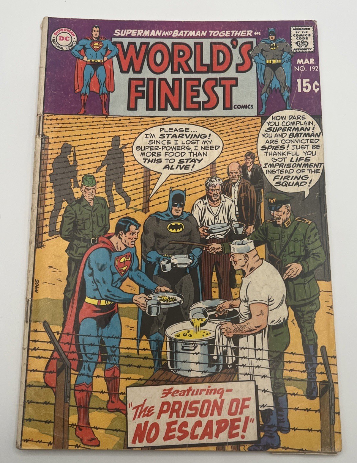 World’s Finest Comics #192 Superman Batman DC March 1970 Bronze Age # 1065