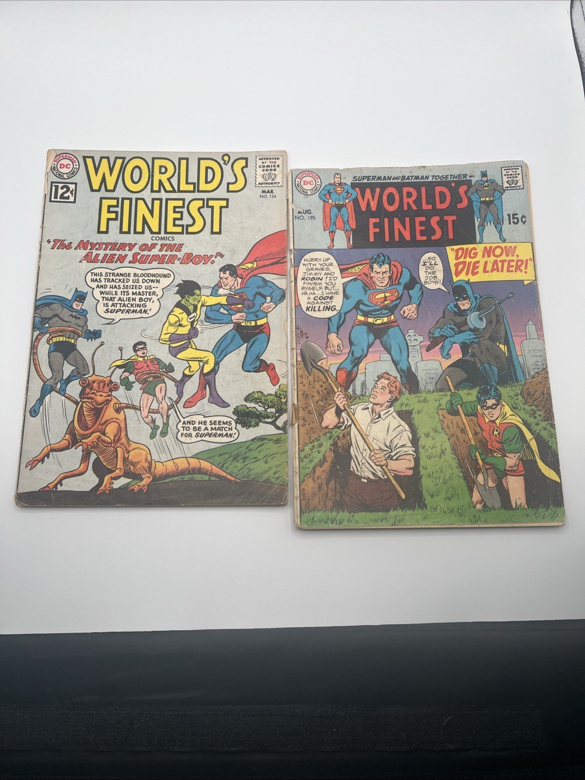 World’s Finest #124 #195 DC Comics Superman Batman Silver Bronze Age # 1068