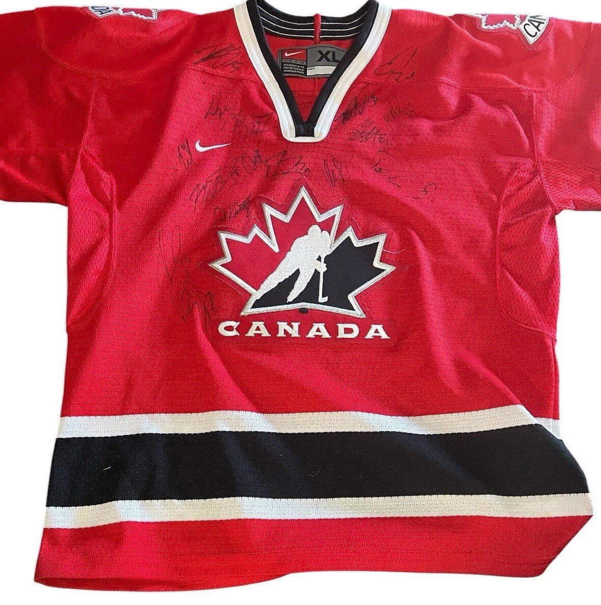 PSA Team Canada Signed Hockey Jersey Gretzky Brodeur 14 Autos LOA photo 8