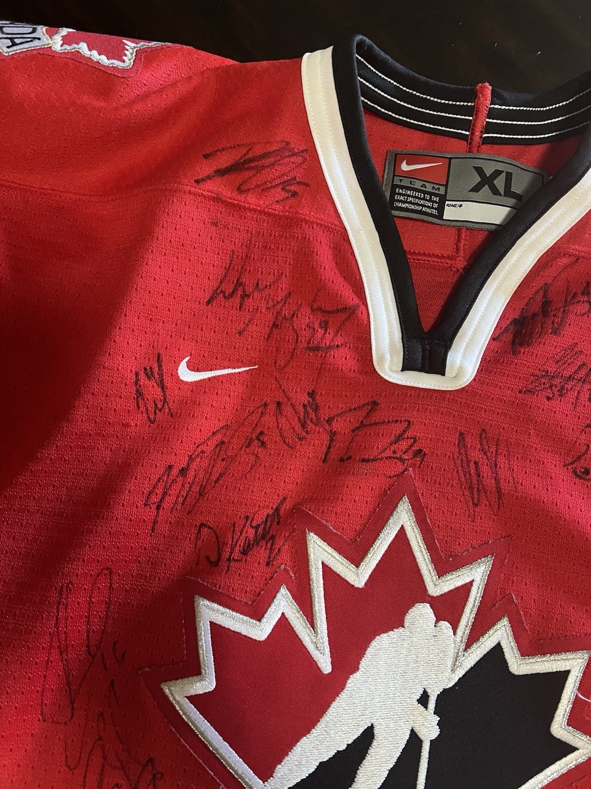 PSA Team Canada Signed Hockey Jersey Gretzky Brodeur 14 Autos LOA photo 10