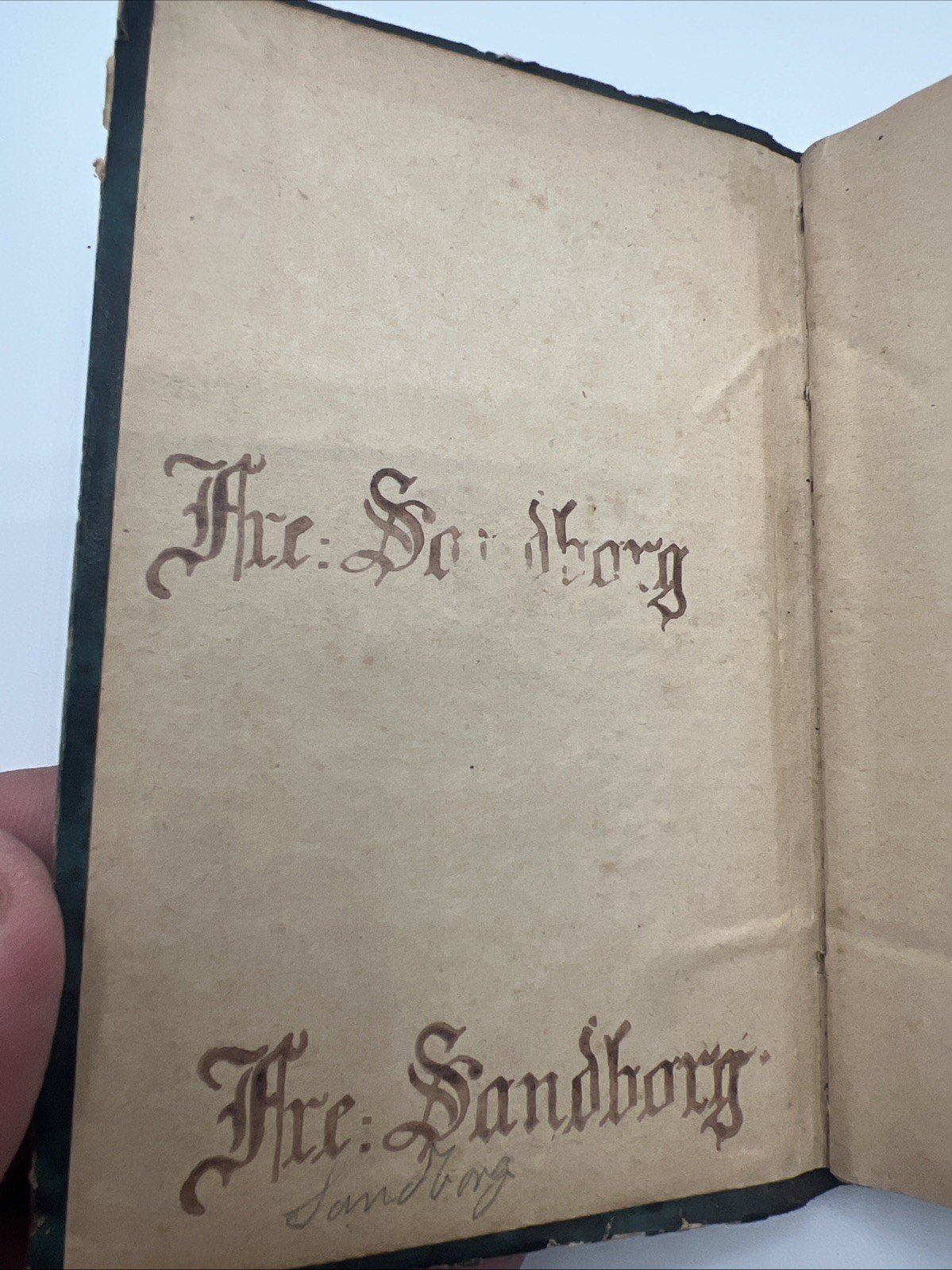 Antique Swedish Hymnal Song Book c.1878 Religious Pocket Edition # 1071 photo 2