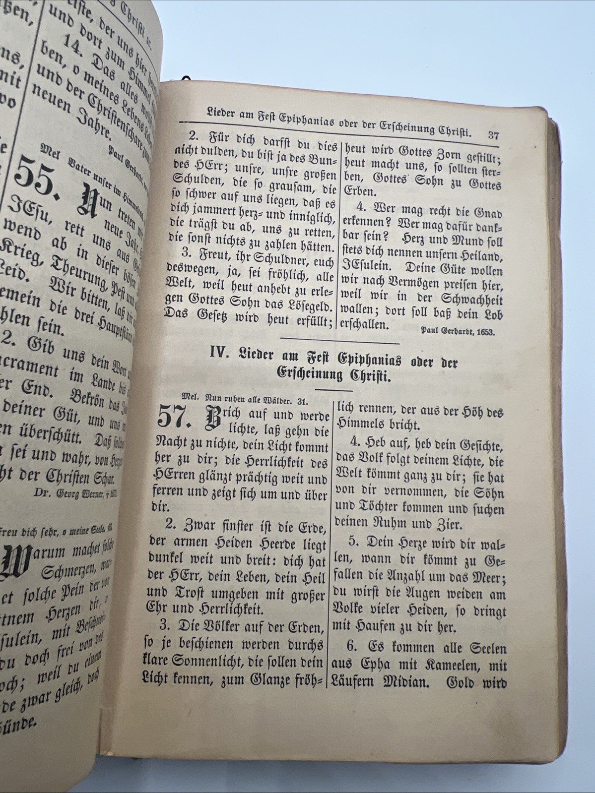 Antique 1872 Lutherisches Gesangbuch German Hymnal Leather Book  # 1074 photo 4