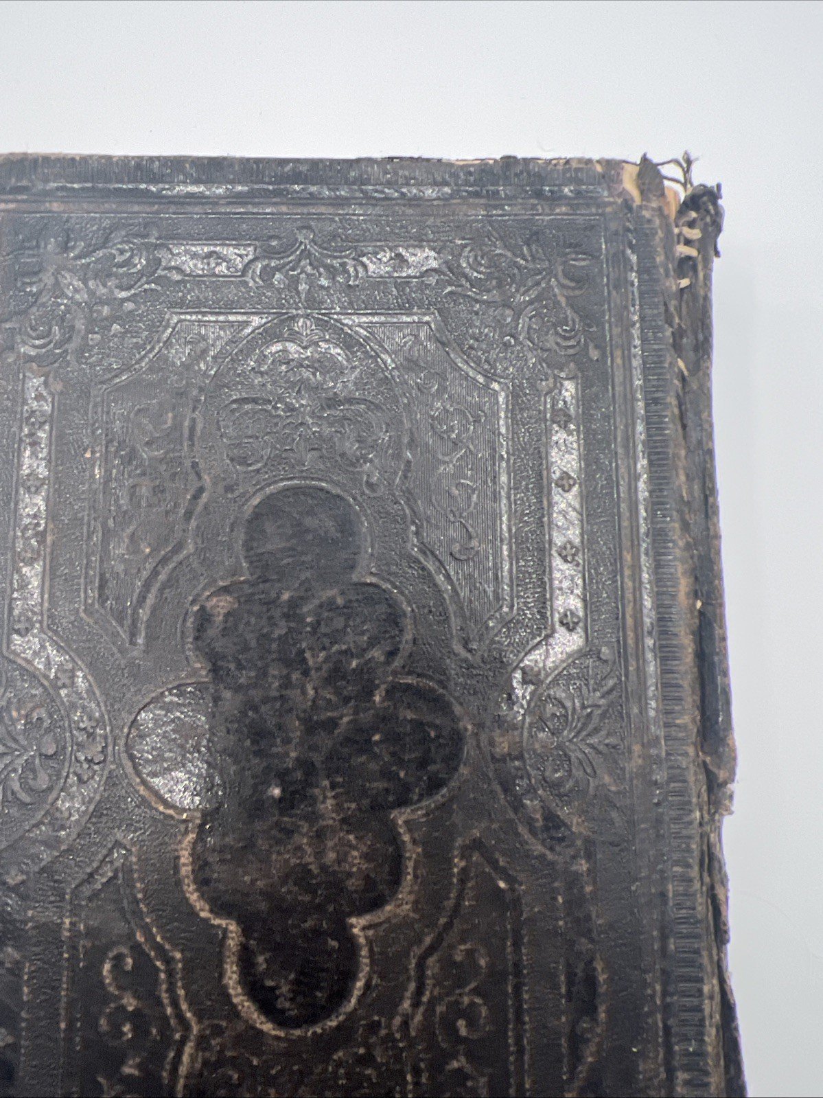 Antique 1872 Lutherisches Gesangbuch German Hymnal Leather Book  # 1074 photo 10