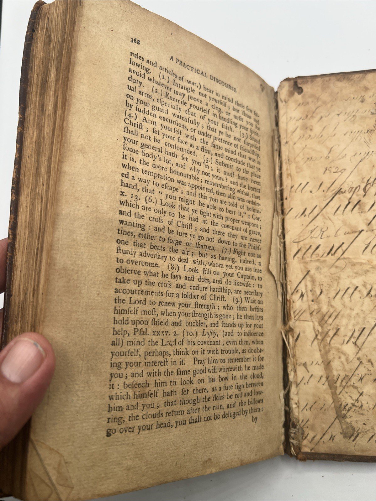 1798 Elisha Coles God’s Sovereignty Early American Leather Book # 1076 photo 5