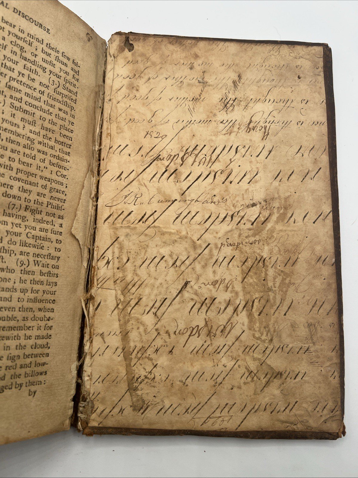 1798 Elisha Coles God’s Sovereignty Early American Leather Book # 1076 photo 6