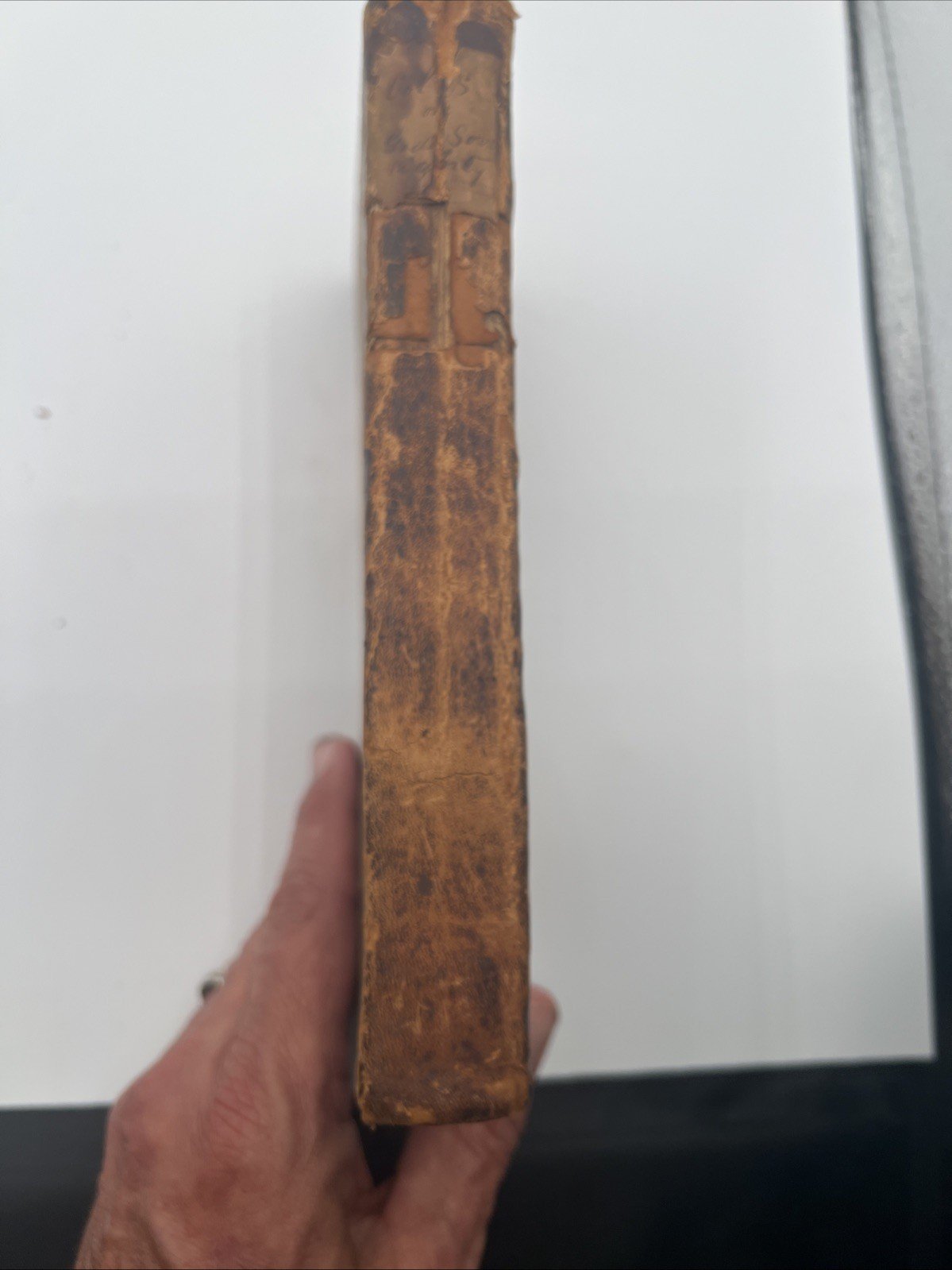1798 Elisha Coles God’s Sovereignty Early American Leather Book # 1076 photo 8