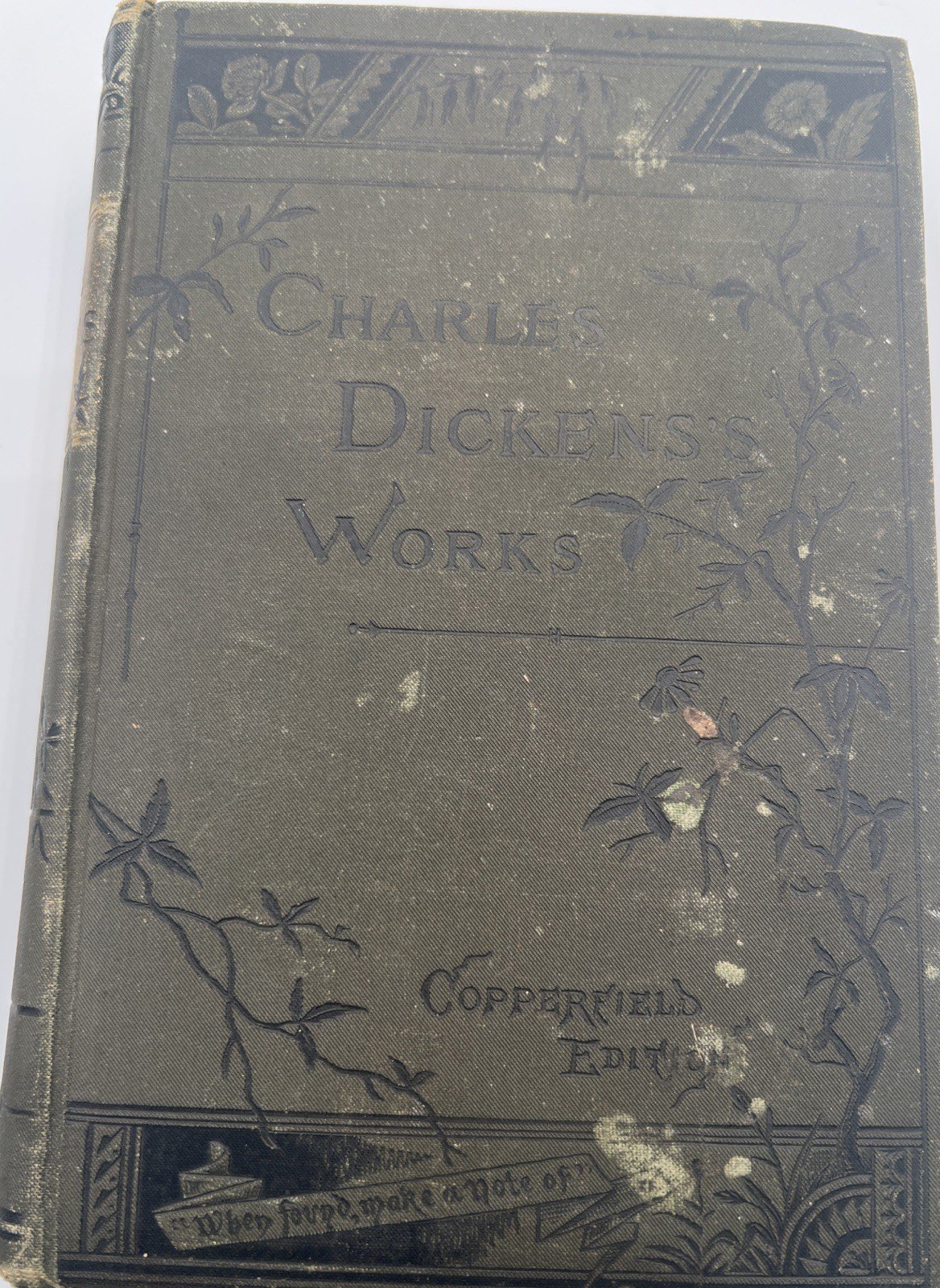 Charles Dickens Barnaby Rudge & Hard Times c1884 Antique Book  # 1082 photo 5