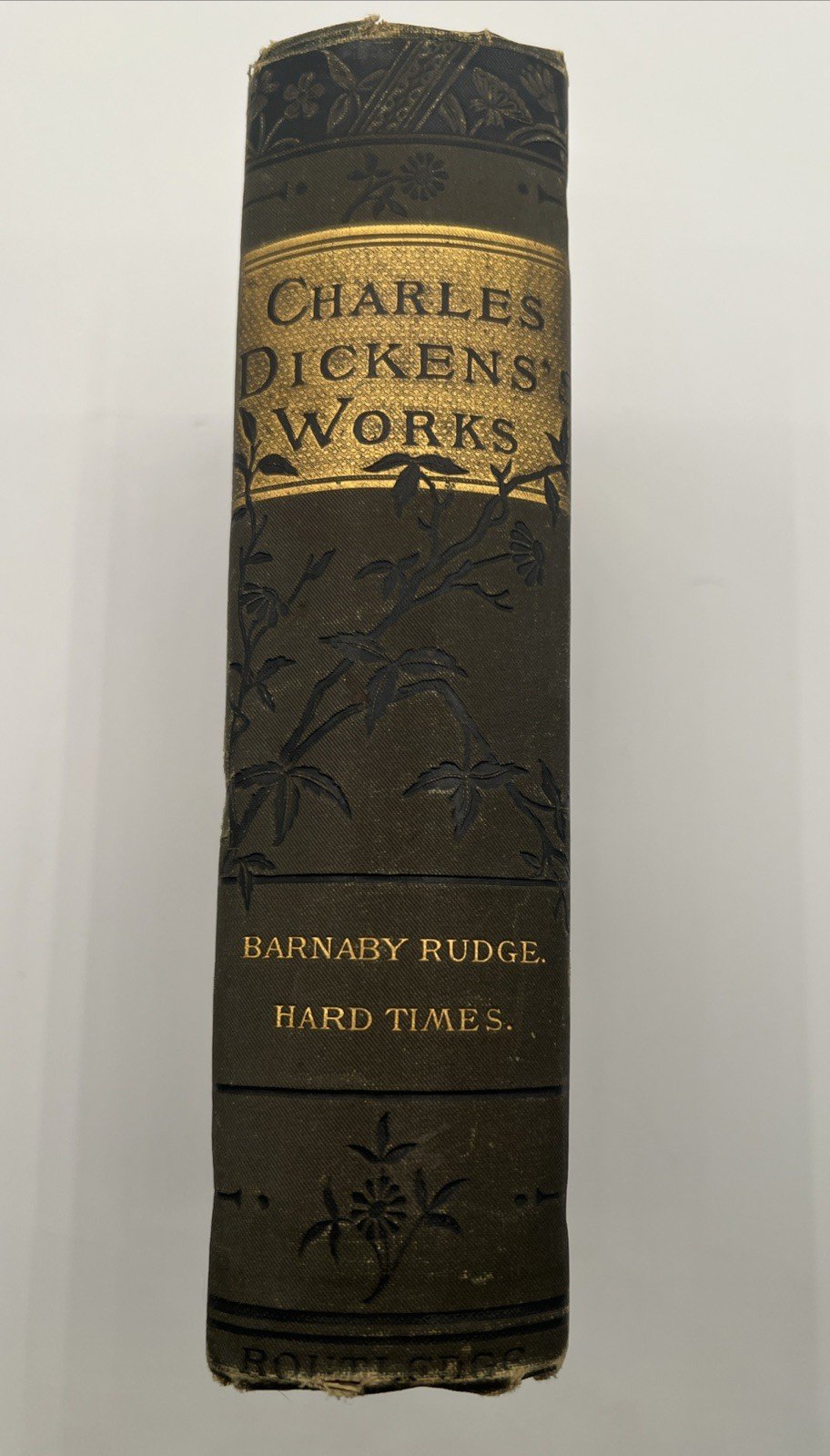Charles Dickens Barnaby Rudge & Hard Times c1884 Antique Book  # 1082 photo 6