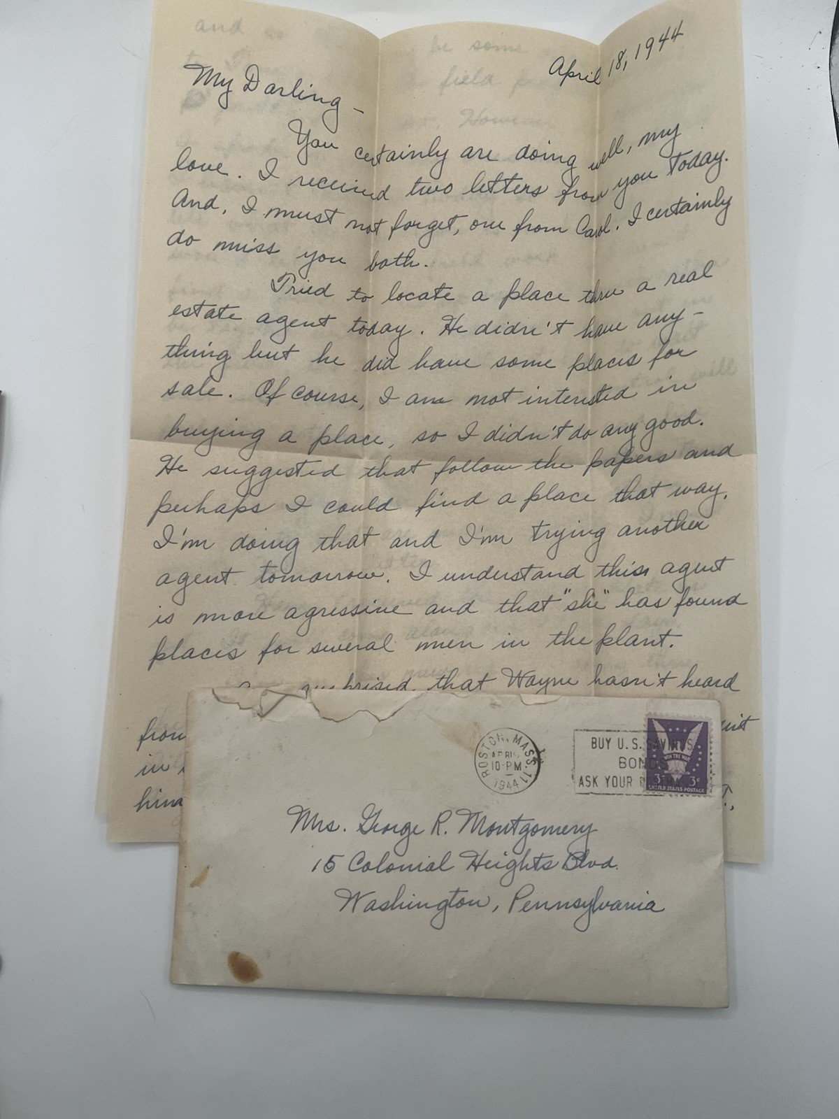 Piatt Family Genealogy Letters Documents 1850-1955 Vintage Lot # 1084 photo 14