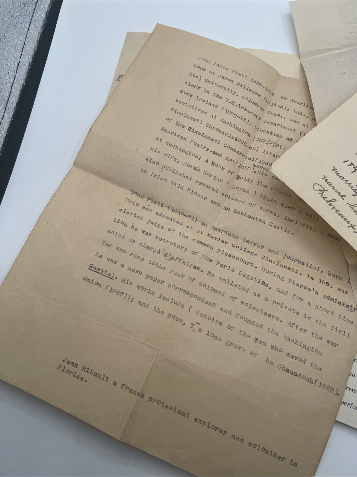 Piatt Family Genealogy Letters Documents 1850-1955 Vintage Lot # 1084 photo 21