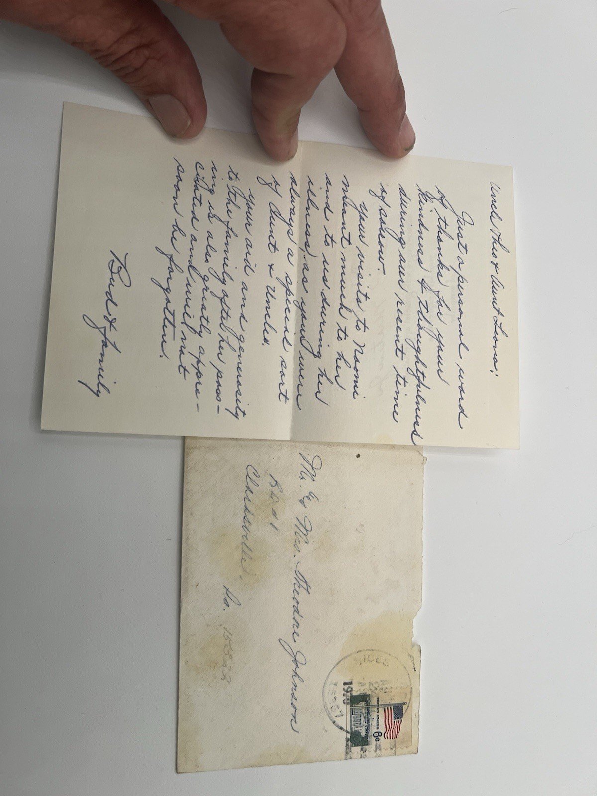 Large Vintage Letter & Document Lot Stamps Genealogy Ephemera # 1085 photo 23