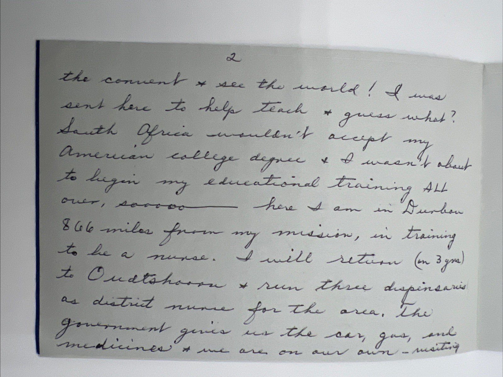1967 South Africa Missionary Nurse Letter Pennsbury Manor Ephemera Lot # 1091 photo 6