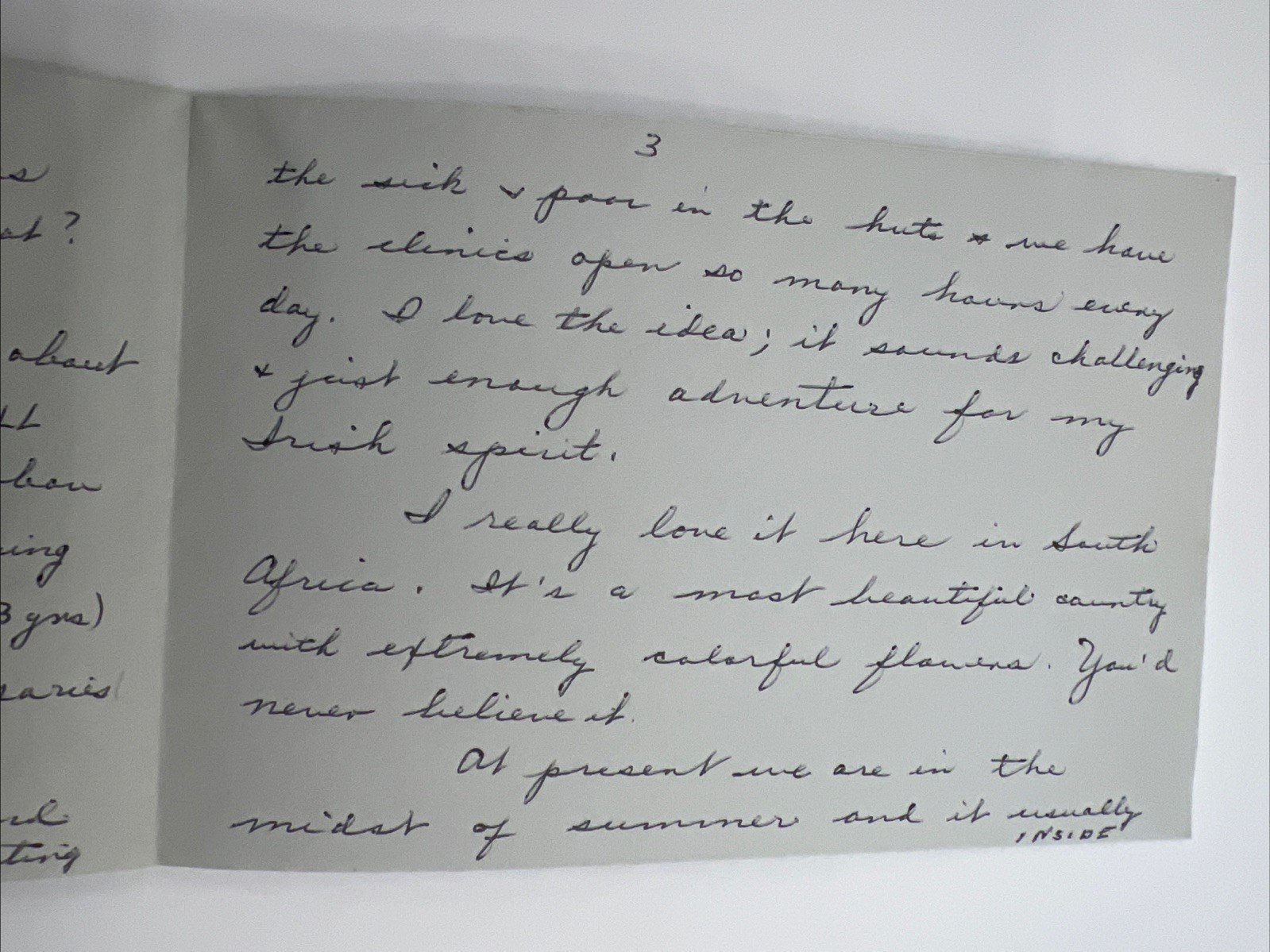 1967 South Africa Missionary Nurse Letter Pennsbury Manor Ephemera Lot # 1091 photo 7